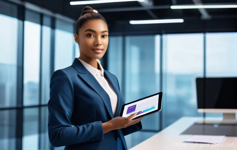 AI 자격증 종류와 선택 가이드 - **AI Certificate as a Gateway to Career Success**
    A young, diverse professional, wearing a styli...