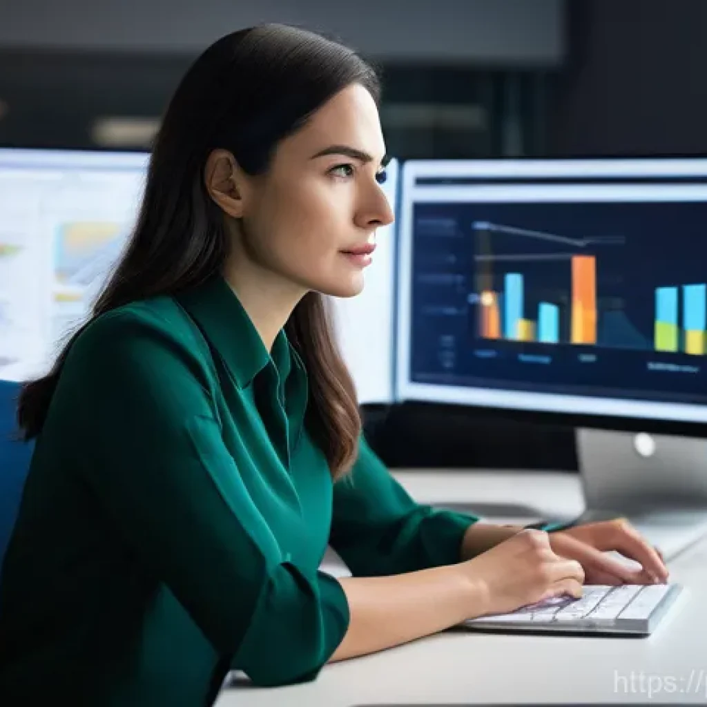 AI 관련 데이터셋 활용법 - **Prompt:** A professional and focused female data scientist, in her late 20s to early 30s, working ...