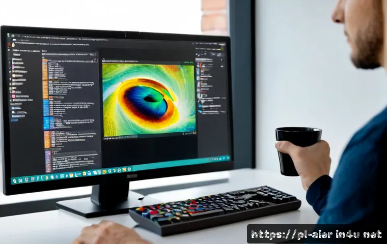 Home 17 머신러닝 코드 최적화 기법 - Photorealistic close-up of a Polish software engineer optimizing machine learning code on a clean du...